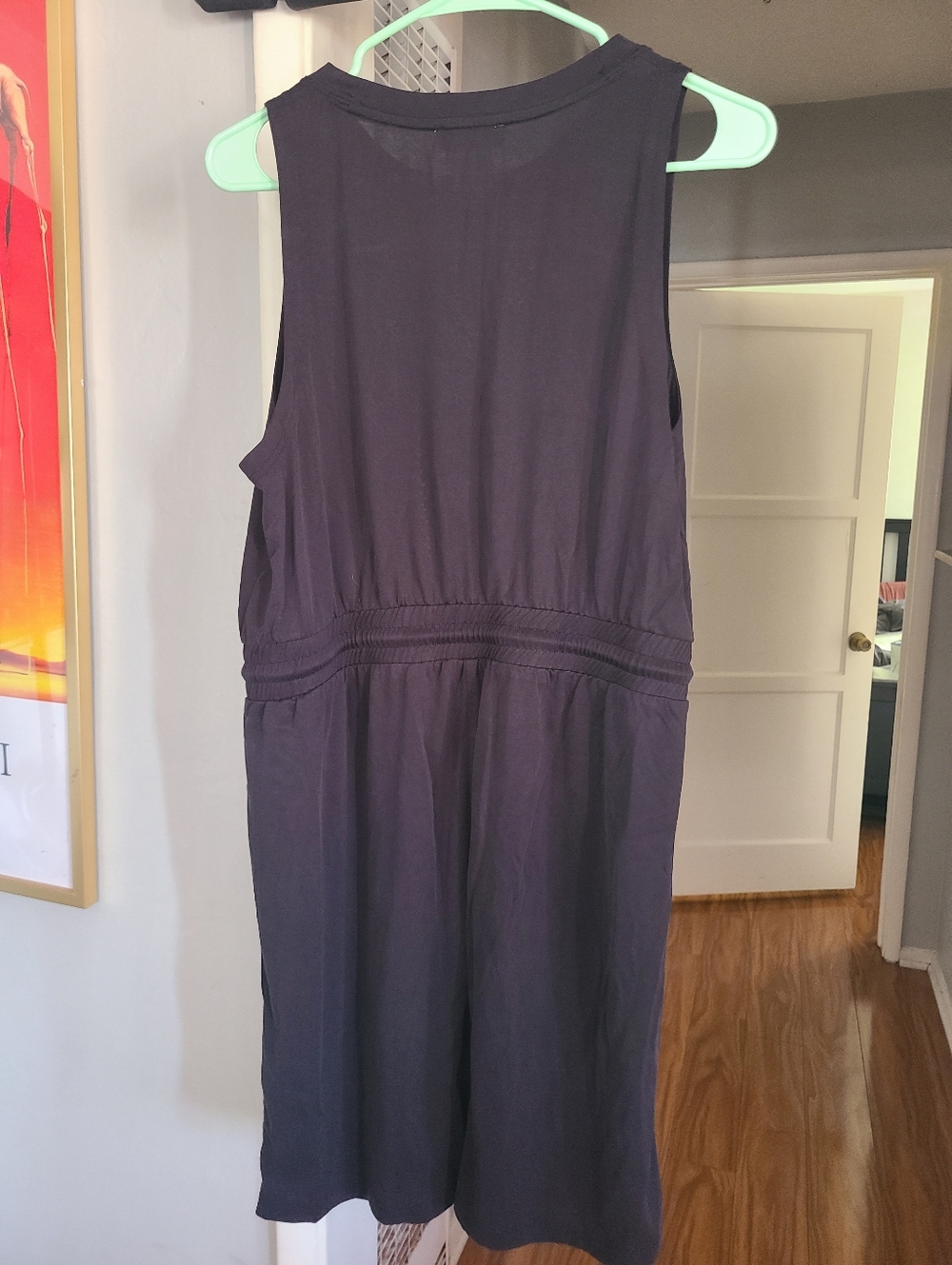 DKNY Black Sleeveless Midi Dress
